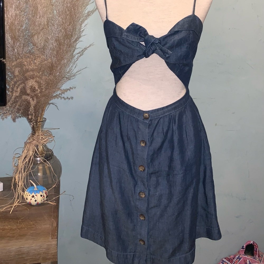 Reformation Blue Riley Dress Size 4